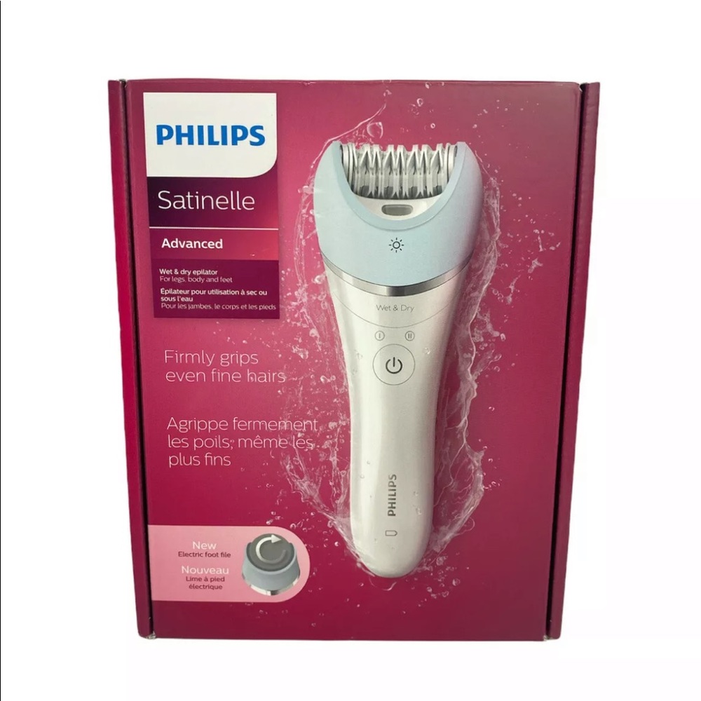 SEALED Philips Satinelle Advanced Cordless Women's Epilator & Foot File